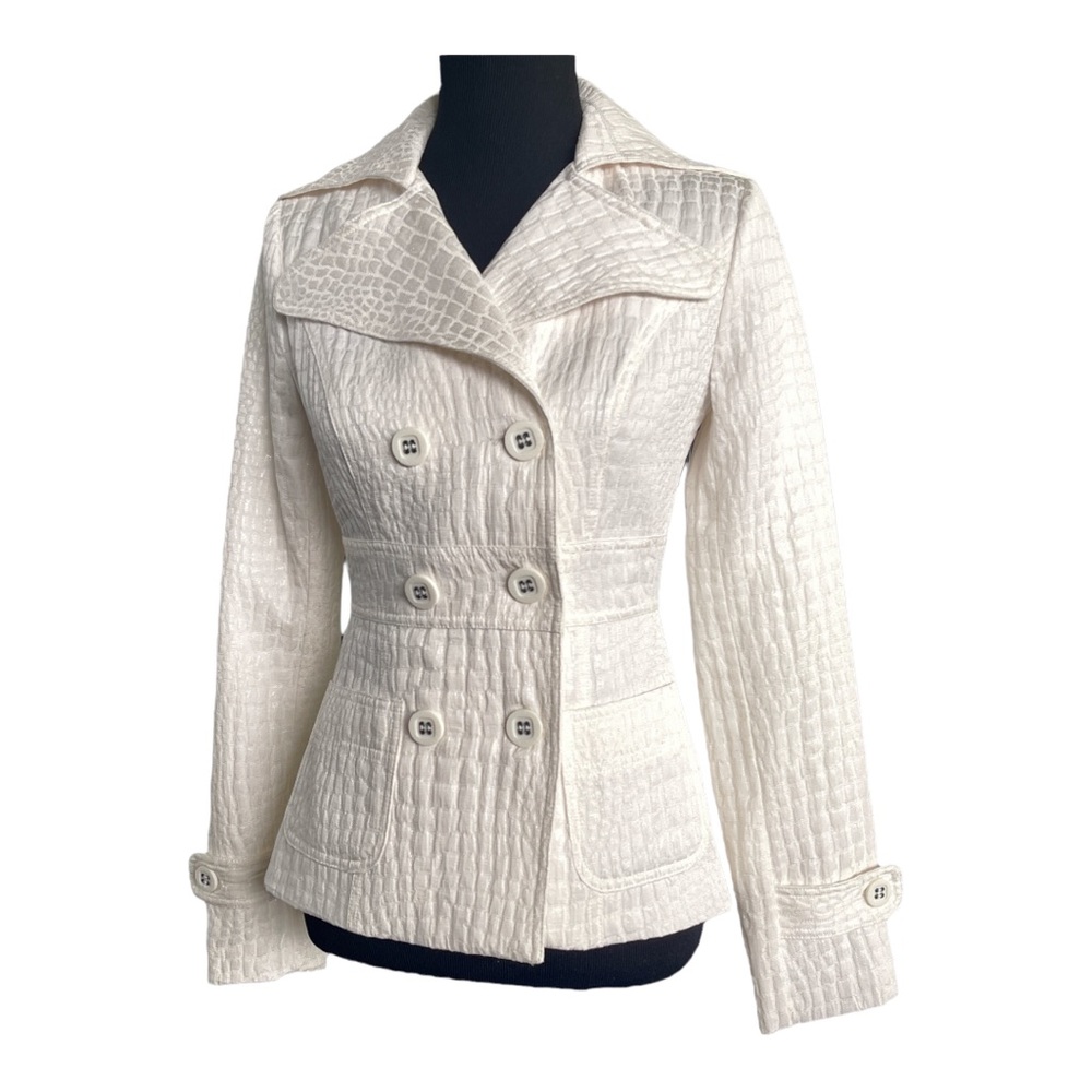 Grass Collection Collared Textured Off White Juni… - image 1